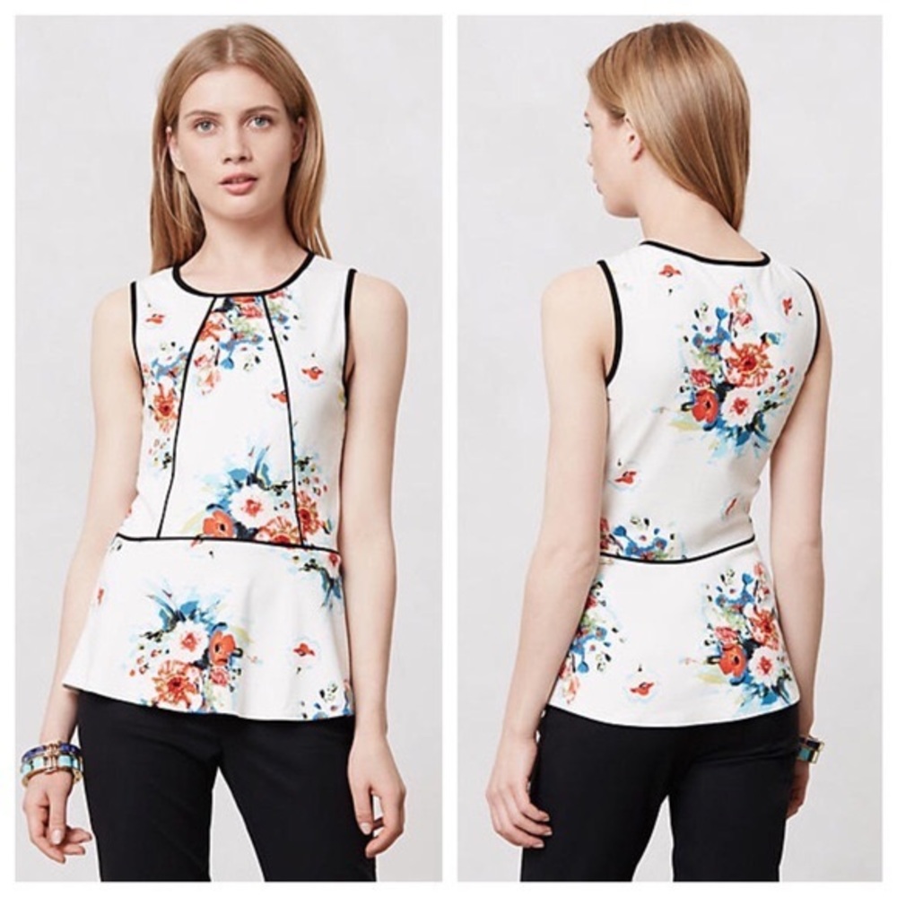 Anthropologie Weston Wear Bloomfall Peplum